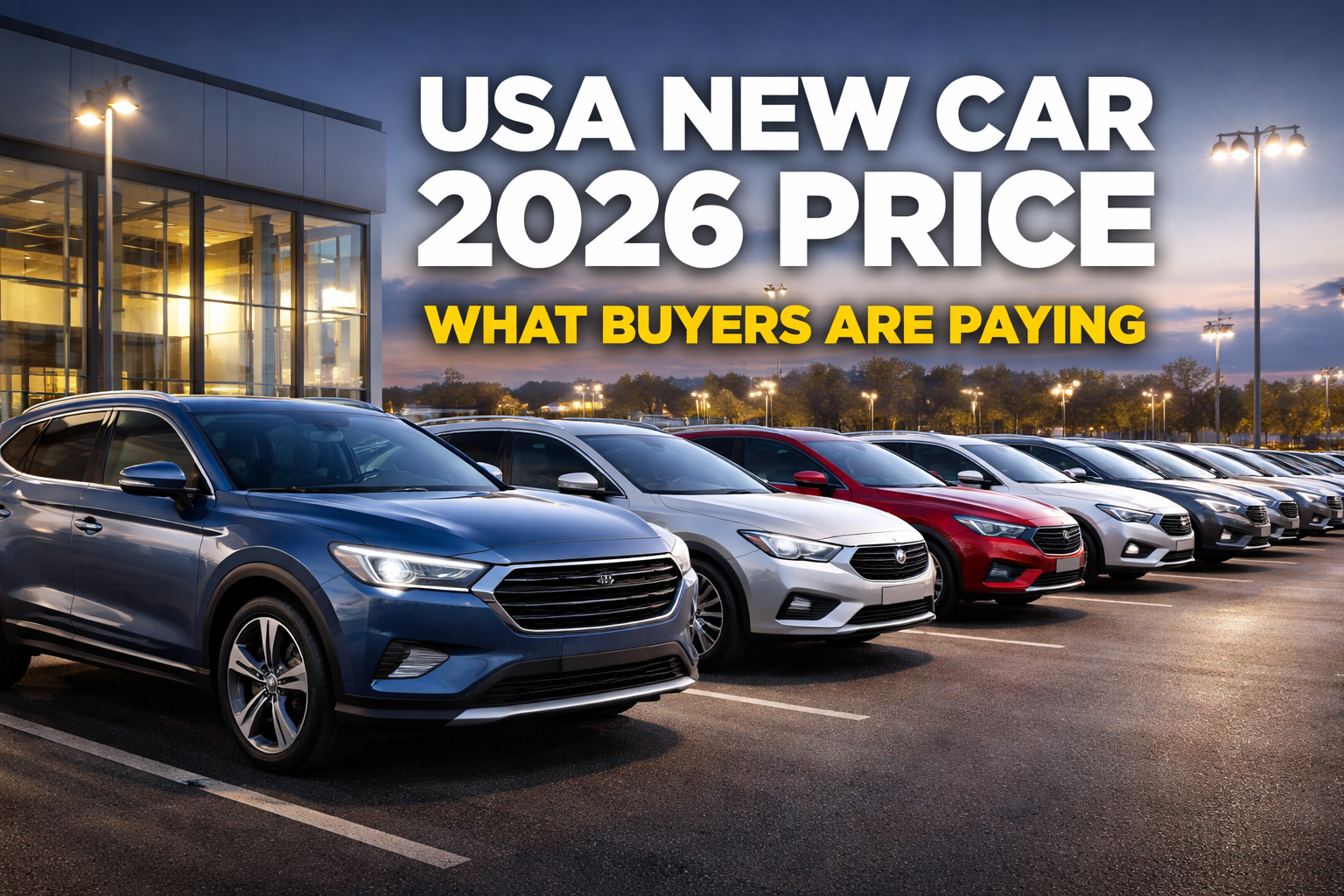 USA New Car 2026 Price: What Buyers Are Paying in Today’s Auto Market